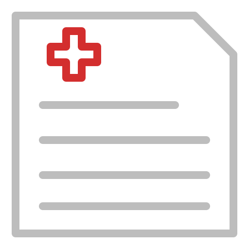 informe médico icono gratis