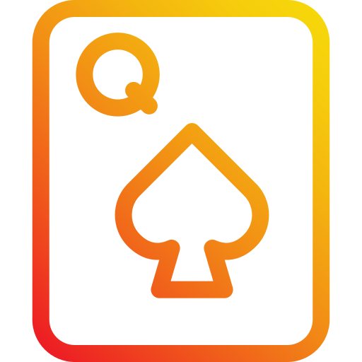 Queen of spades Generic Gradient icon