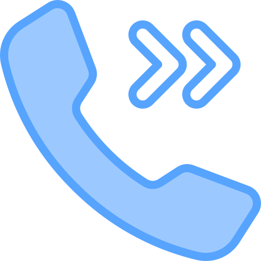 Outgoing call Generic Blue icon