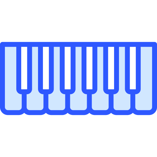 Piano icon Generic Blue