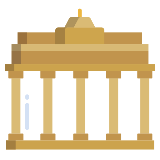 puerta de brandenburgo icono gratis