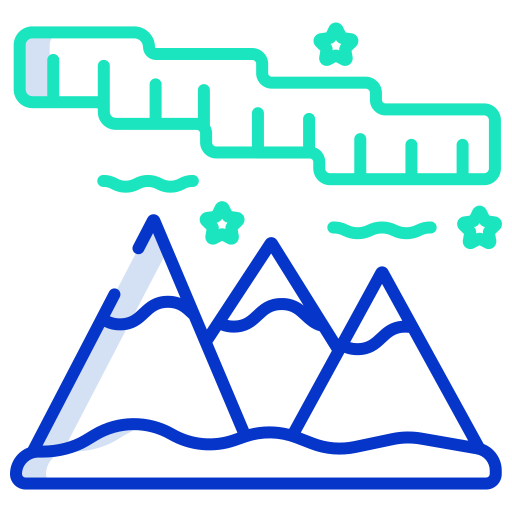 aurores boréales Icône gratuit aurores boréales Icône gratuit