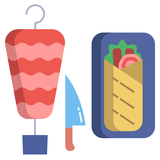 doner kebab icono gratis