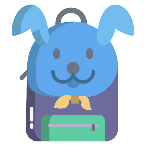 bolsa para la escuela icono gratis