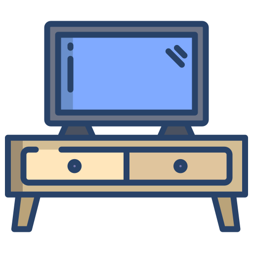 mesa de televisión icono gratis