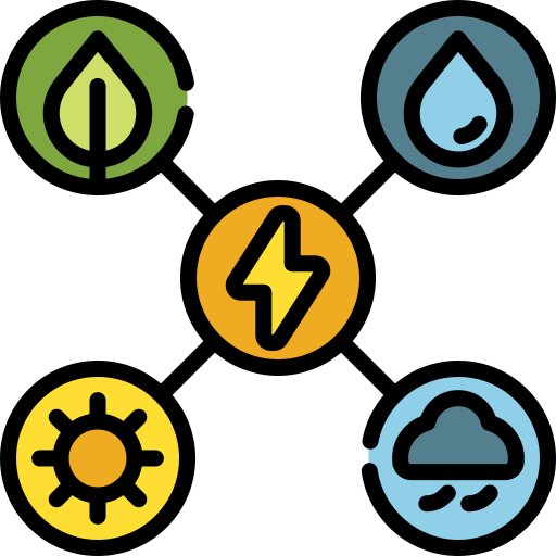 fuentes de energia icono gratis