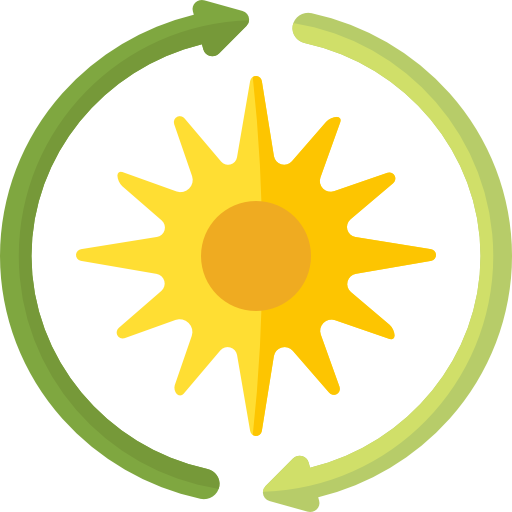 energía solar icono gratis