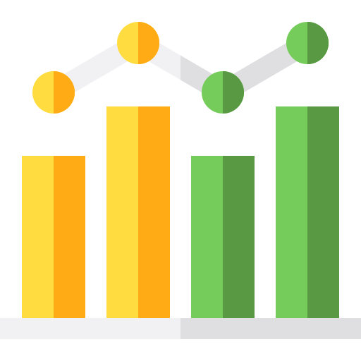 gráfico de barras icono gratis