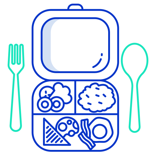 Коробка для ланча бесплатно иконка
