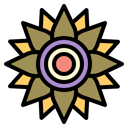 Sunflower Generic Outline Color icon