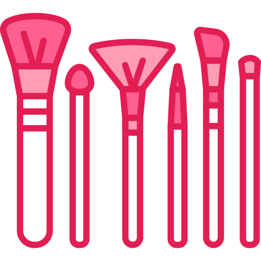 pinceles de maquillaje icono gratis