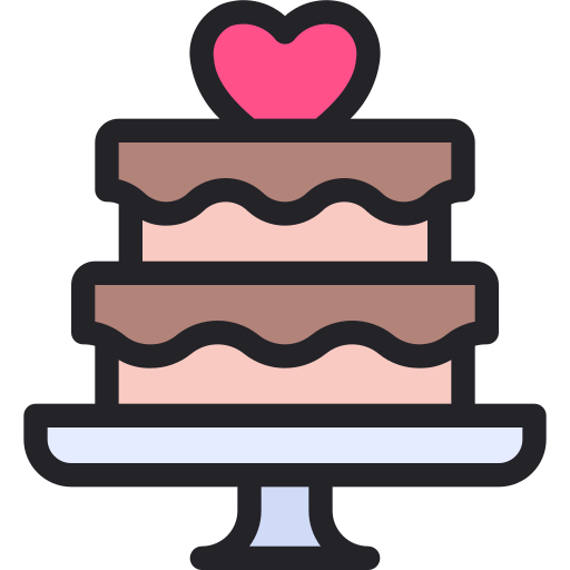 pastel de bodas icono gratis