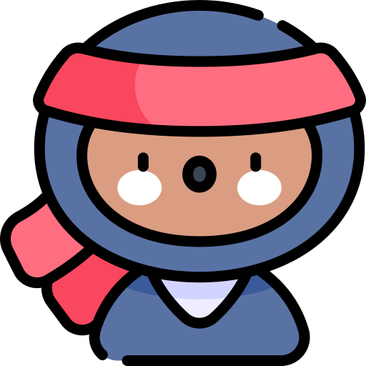 Ninja Kawaii Lineal color icon