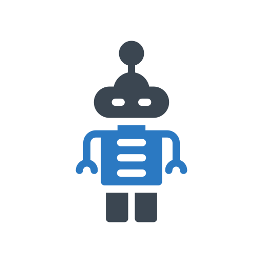 Robot Generic Blue icon