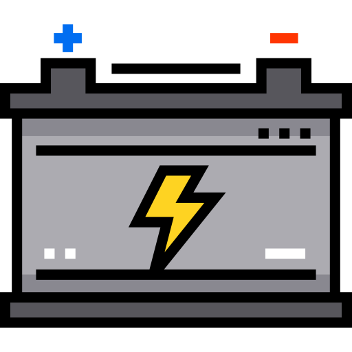 Battery Detailed Straight Lineal color icon