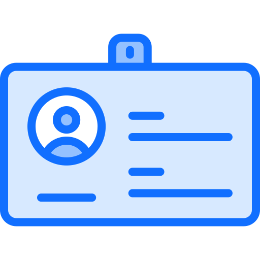 tarjeta de identificación icono gratis