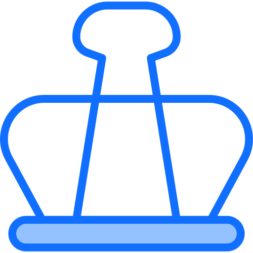 Binder clip free icon