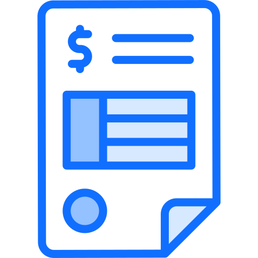 Billing Generic Blue Icon Billing Generic Blue Icon