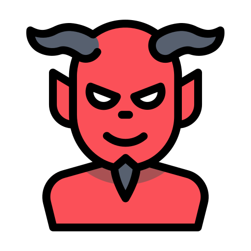 Devil Generic Outline Color icon