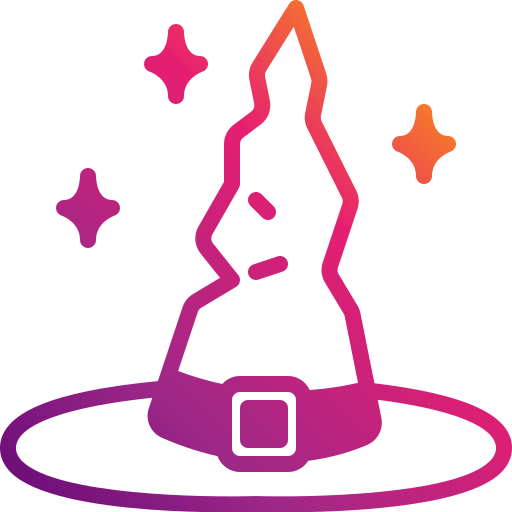 sombrero de bruja icono gratis