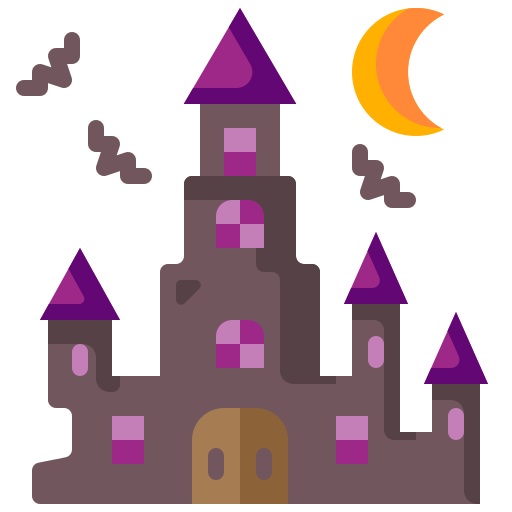 casa embrujada icono gratis