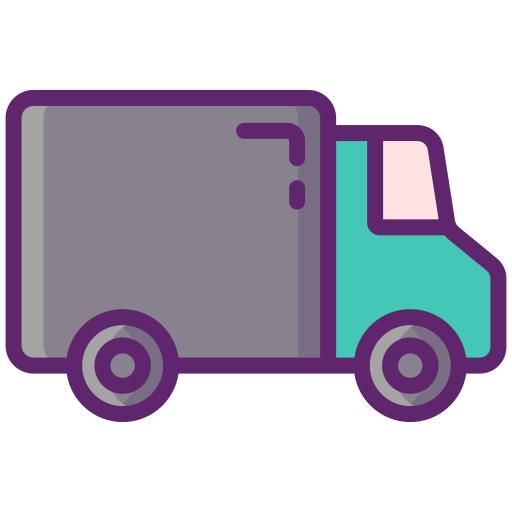 camión de reparto icono gratis