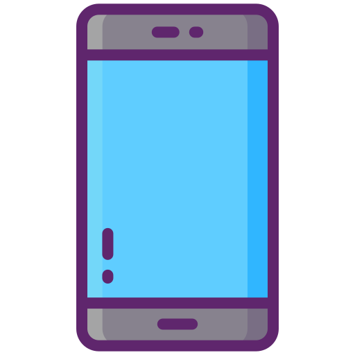 Smartphone Flaticons Lineal Color icon