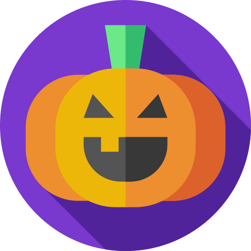 Pumpkin Flat Circular Flat icon