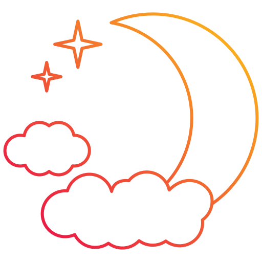 Half moon free icon