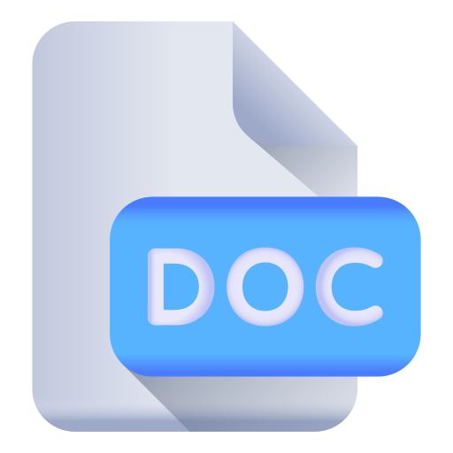 Doc file Generic Flat Gradient icon