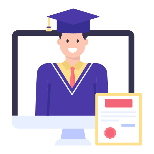 educación en línea icono gratis