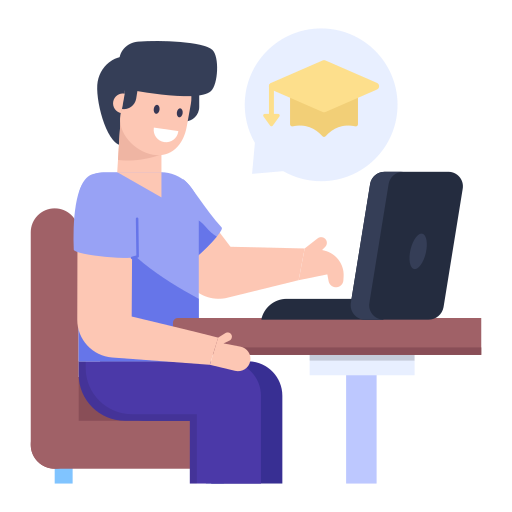 educación en línea icono gratis