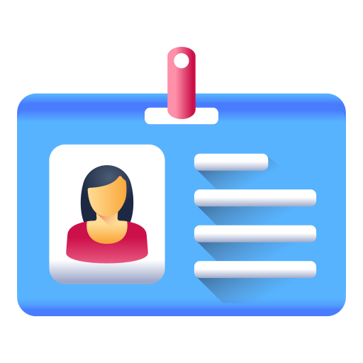 tarjeta de identificación icono gratis