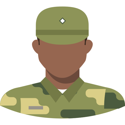 Military man Generic color fill icon