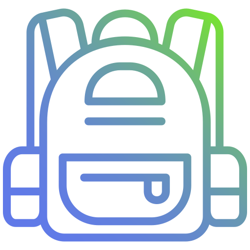 bolsa para la escuela icono gratis