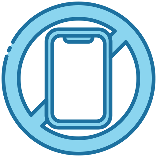 No phone free icon