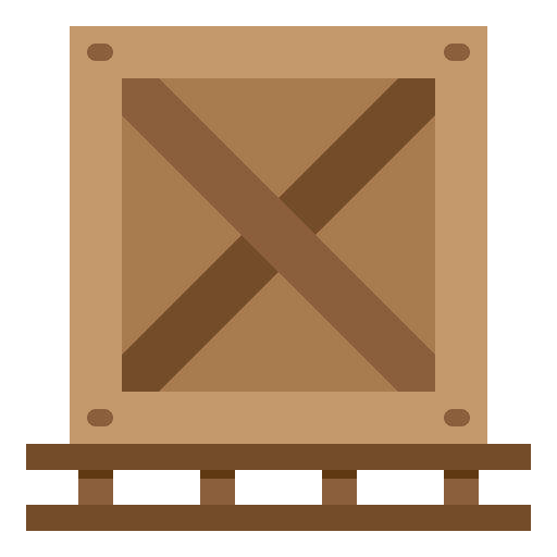 caja de madera icono gratis