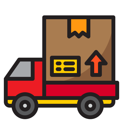 Truck - Free shipping and delivery icons