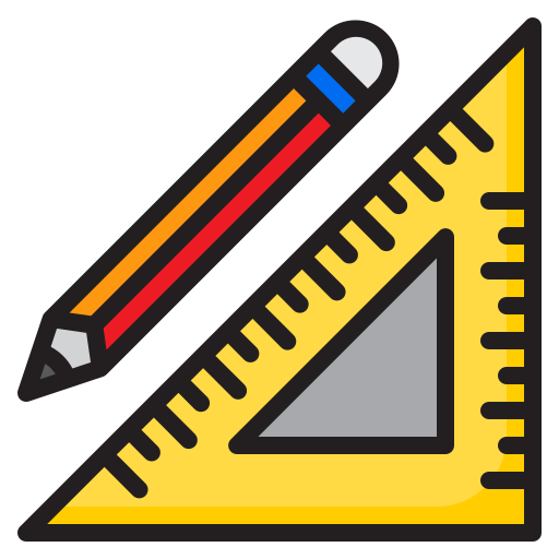 Stationery srip Lineal Color icon