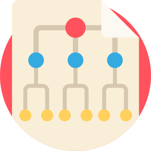 estructura jerarquica icono gratis