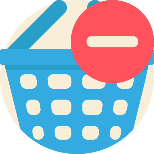 Shopping basket Detailed Flat Circular Flat icon