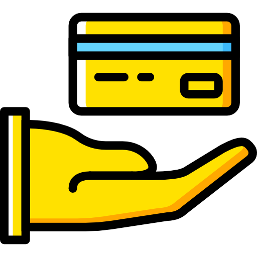 Credit card Basic Miscellany Yellow icon