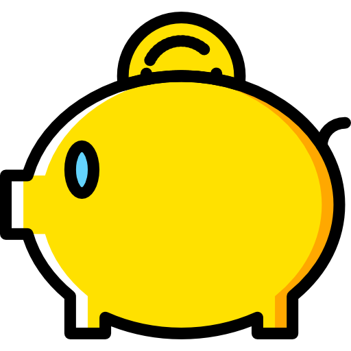 Piggy bank free icon