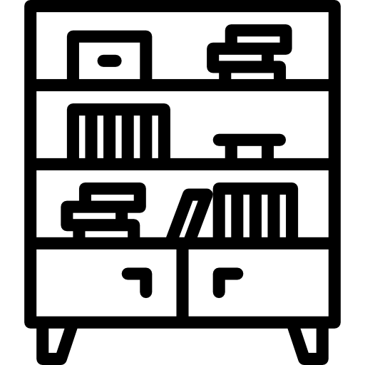 Bookshelf free icon