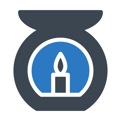 Candle Generic Blue Icon