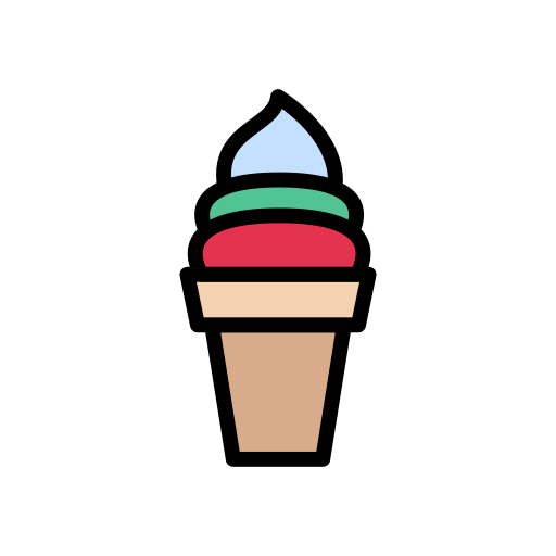 cucurucho de helado icono gratis