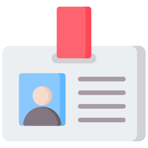 tarjeta de identificación icono gratis