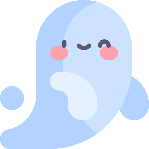 Ghost Kawaii Flat icon