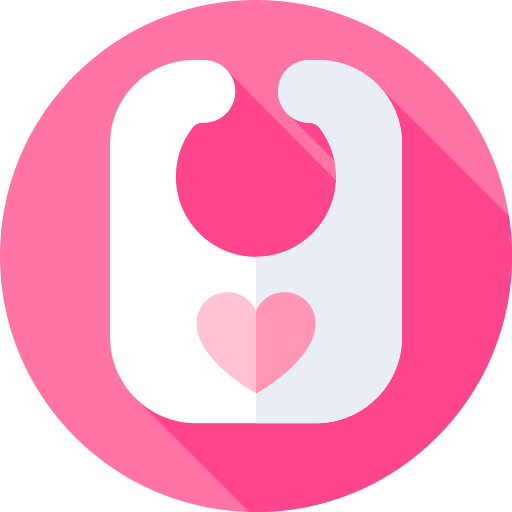 Baby bib Flat Circular Flat icon