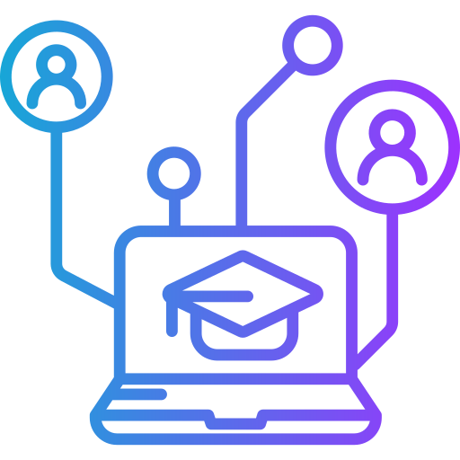 educación en línea icono gratis